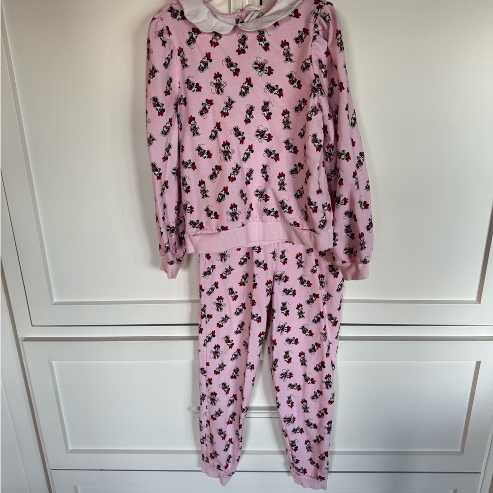 Janie and Jack Pink Floral Kids Pajama Set